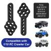 4Pcs Metal CNC RC Car Shock Absorber Mount Adjust Height Angle Stand for Axial SCX10 90046 D90 D110 SCX10III RC Crawler Upgrades (Black) view 3