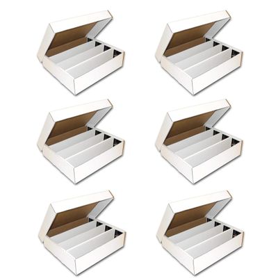 BCW Monster Box - 6ct Trading Card Storage Box | Holds 3200 Cards | Sports & TCG Card Organizer | Baseball Card Storage Box