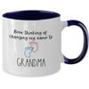 Grandma-to-be Mug, Grandma Two Toned Coffee Cup, Baby Announcement, Pregnancy gifts for new Grandparents, Baby on the Way Present for Grandma view 2