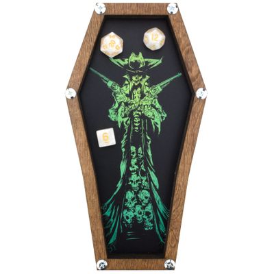 C4Labs 10 x 5.25 Padded Coffin Dice Tray Gun Slinger Gunslinger