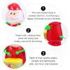 POPETPOP 3pcs Wind Up Toy Santa Plaything Drumming Santa Toys Funny Clockwork Toys Christmas Toy view 3