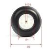 Replacement Part For 4.0" PU Wheel With Plastic Hub (D101.6 X H30 / H28 X D5mm) For RC Airplane - (Color: H30mm) view 3
