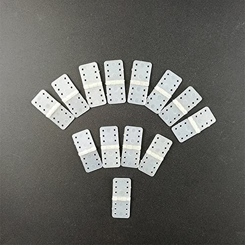 Replacement Part For Nylon Pinned Hinge 36X20mm 29X16mm 24X12mm For RC Model KT EPP OPP EPS Airplane Fixed-Wing Cement Parts - (Color: 40PCS 24X12mm)