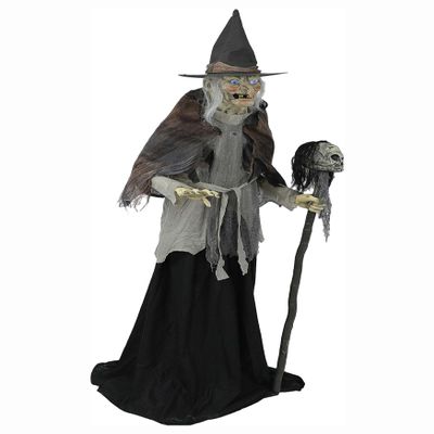 Seasonal Visions LUNGING WITCH WITH DIGIT EYES, 72-inch, Black, One Size