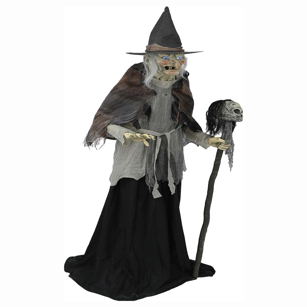 Seasonal Visions LUNGING WITCH WITH DIGIT EYES, 72-inch, Black, One Size