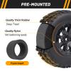 1/10 Short Course Truck Tires and Wheels Tyres for Traxxas HSP Tamiya HPI Kyosho Losi Redcat Racing RC Model Car, Set of 4 (Style A) view 2