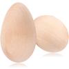 YMrott 20 Pack Unpainted Wooden Eggs Smooth Fake Easter Egg Hunt for Wood Crafts Dcor Gifts, 2-1/2 Inches view 1