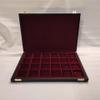 Personalised black leather case for coin medals or other precious items view 2