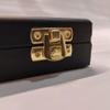 Personalised black leather case for coin medals or other precious items view 4