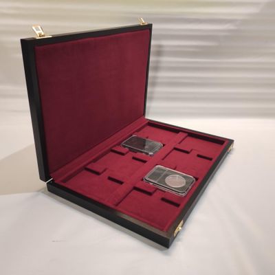 SLAB SLAB NGC PCGS wooden coin casket capacity 8 plates