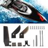 Shanrya RC Boat Parts Set - Steering Tail Rudder & Turn Fin Accessories - Fits FT012 Brushless RC Boat - Black - For Hobbyists & Adults - Ages 8+ view 1