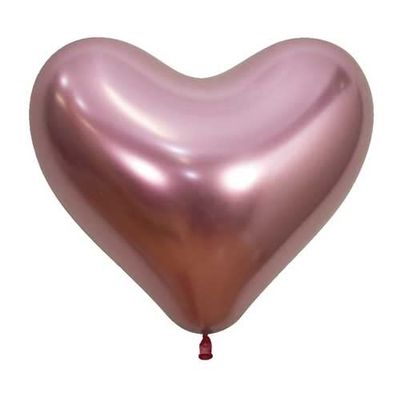 14" Reflex Pink Hearts