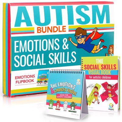 Autism & Prosperity Kids Emotions & Social Life Skills Autistic Children Set ASD Child Boys Girl Teen Learning Materials Toys Game Sensory Special Needs No 1-3 Toddlers Age Gifts 3 4 5-7 8-12 Products