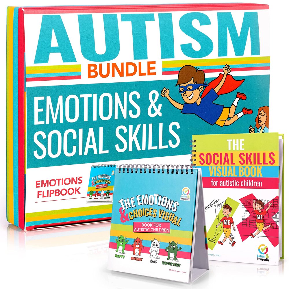 Autism & Prosperity Kids Emotions & Social Life Skills Autistic Children Set ASD Child Boys Girl Teen Learning Materials Toys Game Sensory Special Needs No 1-3 Toddlers Age Gifts 3 4 5-7 8-12 Products