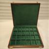 Personalised wooden case for coins, medals, minerals, velvet view 3