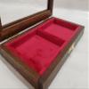 Wooden casket for medals 2 boxes 10x10cm Italian velvet handmade Coins&More coins wallet customizable view 3