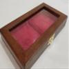 Wooden casket for medals 2 boxes 10x10cm Italian velvet handmade Coins&More coins wallet customizable view 4
