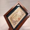 Wooden and glass display case for postcards Banknotes Medals and more view 4