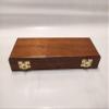 Wooden case box for coins 5 boxes 50x50mm velvet Italian Handmade view 3
