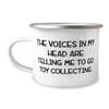 Best Toy Collecting Gifts, The Voices in My Head are Telling Me to Go Toy Collecting., Holiday 12oz Camper Mug For Toy Collecting view 1