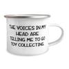 Best Toy Collecting Gifts, The Voices in My Head are Telling Me to Go Toy Collecting., Holiday 12oz Camper Mug For Toy Collecting view 2