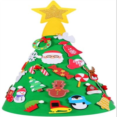 LLSDHA DIY Felt Tree Belt 29 Pieces of Decorative Handmade Toys, Suitable for Family Party Decoration (Size : 1)