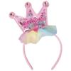 Multicolor Pastel Party Shaker Fabric Headband - 7.2" x 8.85" (Pack of 1) - Perfect for Celebrations, Festivities and Fashion Statements view 1