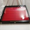 Teca customizable wooden display cabinet for collecting with 4 removable trays and integrated LED light view 2