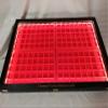 Teca customizable wooden display cabinet for collecting with 4 removable trays and integrated LED light view 3