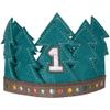 Multicolor Wilderness Felt Birthday Crown - 3" x 3.75" (1 Count) - Ideal Party Accessory and Halloween Prop view 1