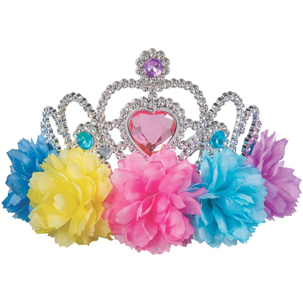 Colorful Pastel Party Tiara - 4"x 3.75" (1Pc.) - Premium Material , Unique, Stylish & Comfortable Crown - Ideal for Celebrations & Events