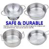 Yellora Play Pots and Pans Sets for Kids, Stainless Steel Cookware Toys Gift Set for Christmas, Pretend Play Kitchen Accessories, Role Play Educational Toys for Kids Toddlers Boys Girls view 2
