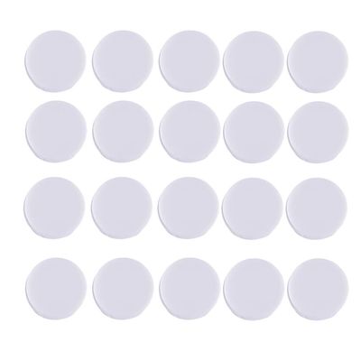 Kisangel 1.37 Inch White Flat Round Rattle Insert Toy Accessories for Baby Rattles and Plush Dolls DIY Projects