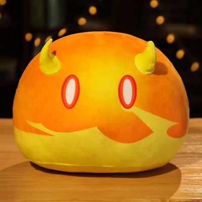 CHAOZI0 Childrens Plush Toy Pillow, Sofa Cushion, Plush Stuffed Doll Soft Pillow, Role-Playing Game Fan Props (13.8" fire)