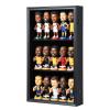 Zmiky Bobblehead Display Case Action Figure Display Case Bobble Head Shadow Box Wall Cabinet for 15 Figurines Display with Lockable Anti Fade Uv Protection for Bobble Heads, Action Toy Figures, Black view 1