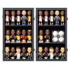 Zmiky Bobblehead Display Case Action Figure Display Case Bobble Head Shadow Box Wall Cabinet for 15 Figurines Display with Lockable Anti Fade Uv Protection for Bobble Heads, Action Toy Figures, Black view 3