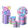 Tolnetr Magnetic Tiles Toys for 3 4 5 6 7 8+ Year Old Boys Girls Upgrade Macaron Castle Blocks Building Set for Toddlers STEM Creativity/Educational Toys for Kids Age 3-6 Christmas Birthday Gifts view 1