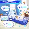 PigPigPen 3pc Kids Play Tent for Boys with Ball Pit, Crawl Tunnel, Rocket Ship Tents for Toddlers, Baby Space World Playhouse Toys, Boys Indoor& Outdoor Play House, Perfect Kids Gifts view 3