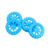 Yinpecly RC Car Wheel 55mm Dia Rubber RC Drift Cars Tires Set for DIY RC Car Truck Boat Helicopter Model Blue 4PCS view 1