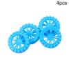 Yinpecly RC Car Wheel 55mm Dia Rubber RC Drift Cars Tires Set for DIY RC Car Truck Boat Helicopter Model Blue 4PCS view 2