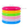 jojofuny Candy Color Plastic Bangle Bracelets Set for Party Favors Birthday Kids Teens Adults Fashion Jewelry Wristbands 48Pcs view 3