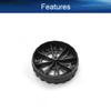 Yinpecly RC Car Wheel 45mm Dia Rubber RC Drift Cars Tires Set for DIY RC Car Truck Boat Helicopter Model Black 2PCS view 3