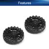 Yinpecly RC Car Wheel 40mm Dia Rubber RC Drift Cars Tires Set for DIY RC Car Truck Boat Helicopter Model Black 2PCS view 3