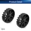 Yinpecly RC Car Wheel 40mm Dia Rubber RC Drift Cars Tires Set for DIY RC Car Truck Boat Helicopter Model Black 2PCS view 4