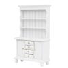 Beaupretty Dollhouse Bookcase Wooden Book Shelves Wooden case Shelf Holder Cupboard Shelf 1/12 Dollhouse Furniture/Dollhouse Furniture Case Cabinet White Mini Bamboo view 1