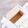 Beaupretty Dollhouse Bookcase Wooden Book Shelves Wooden case Shelf Holder Cupboard Shelf 1/12 Dollhouse Furniture/Dollhouse Furniture Case Cabinet White Mini Bamboo view 4