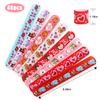 CCINEE 48PCS Valentine's Day Slap Bracelets, Assorted Heart Animal Printed Slap Wristbands Valentine Cartoon Snap Bands for Kids School Classroom Exchange Gifts Party Favor view 2
