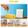 Golden Bar Coin Bank Piggy Bank Money Box Luxury Style Coin Saving Box with Removable Stopper for Home and Office Decor view 4
