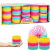 The Dreidel Company Plastic Multicolor Coil Spring, Goody Bag Fillers, Party Favor for Kids, 3" Inches (80mm) (10-Pack) view 1