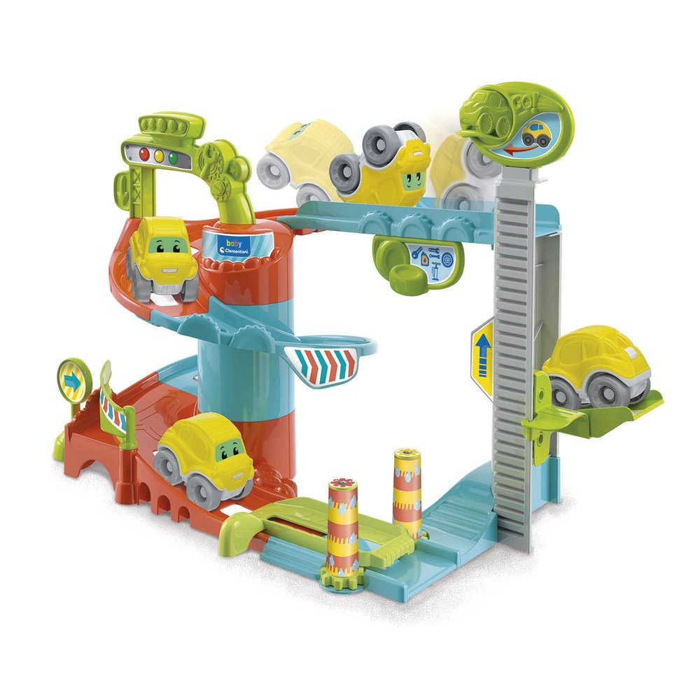 Clementoni Baby, Fun Garage, 18+ Months, 17482, Multi-Coloured
